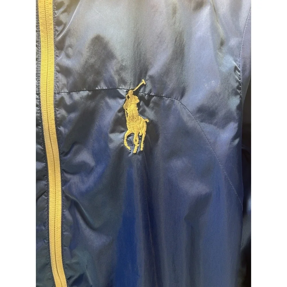 Polo Ralph Lauren 67 Sport Men Royal Blue Performance Windbreaker Big Pony Sz S